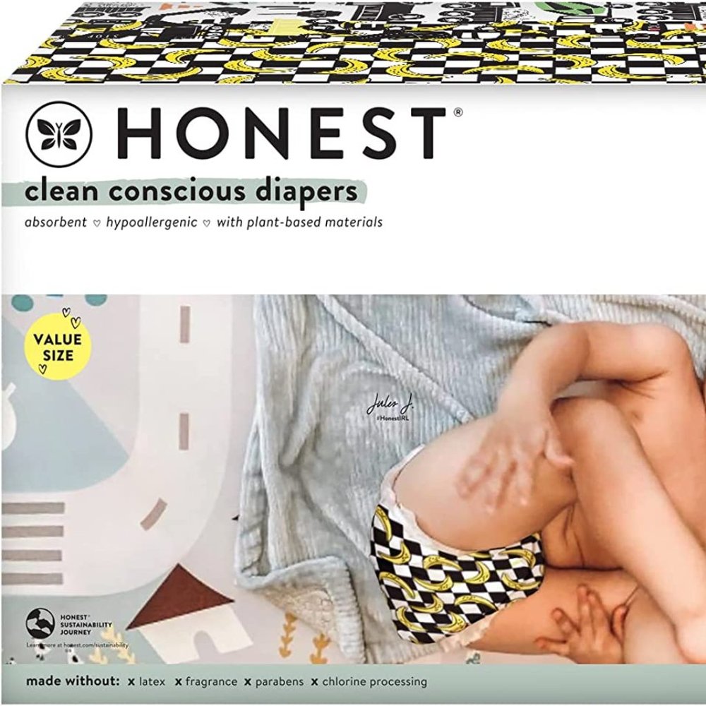 The Honest Company Clean Conscious Diapers Size 5, 27+ lbs - 100 Pack